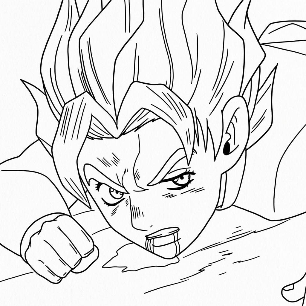 Coloriage Koichi Hirose Mensonge