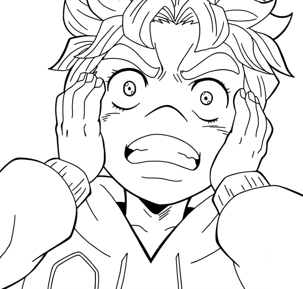 Coloriage Koichi Hirose Surprendre